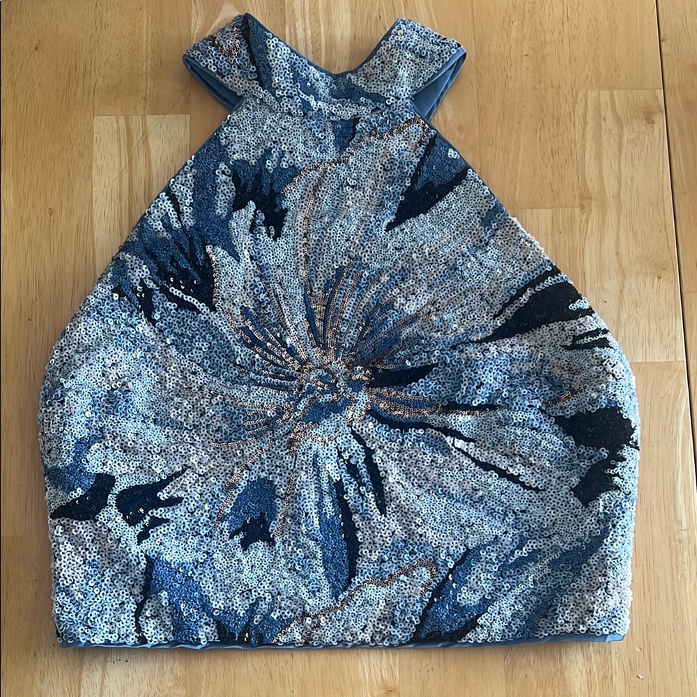 12th Tribe Stasia Multi Sequin Halter Top
